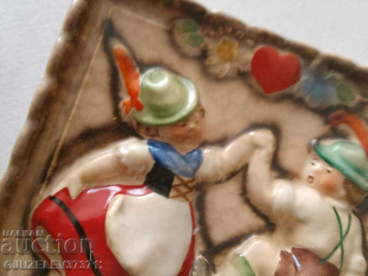 Antique Rare Collectible Wall Plaque Austria Tyrol - 7