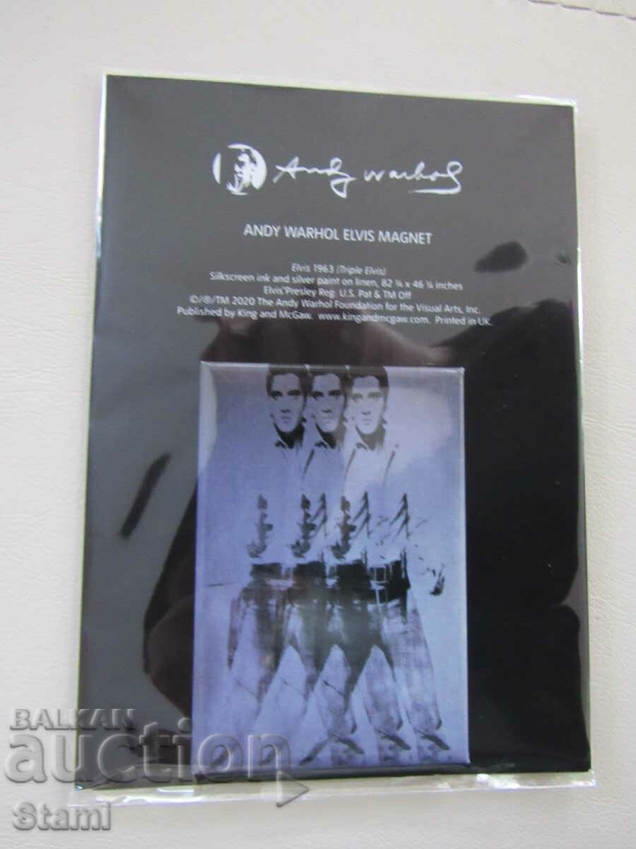Auction  Metal magnet from London - Elvis Presley, UK -