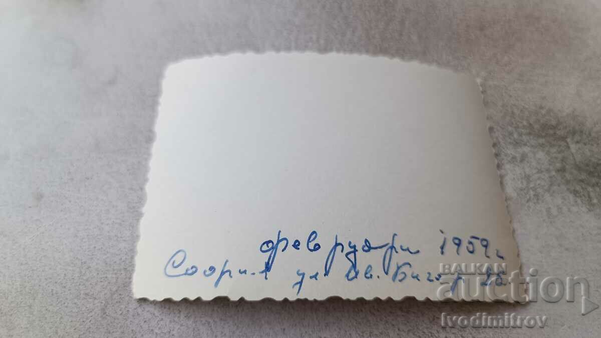 Photo Sofia Momchentse with a sled on the street in the winter of 1959 with price 1.85 BGN | € 0.95 Photo Sofia Momchentse with a sled on the street in the winter of 1959 with price 1.85 BGN | € 0.95