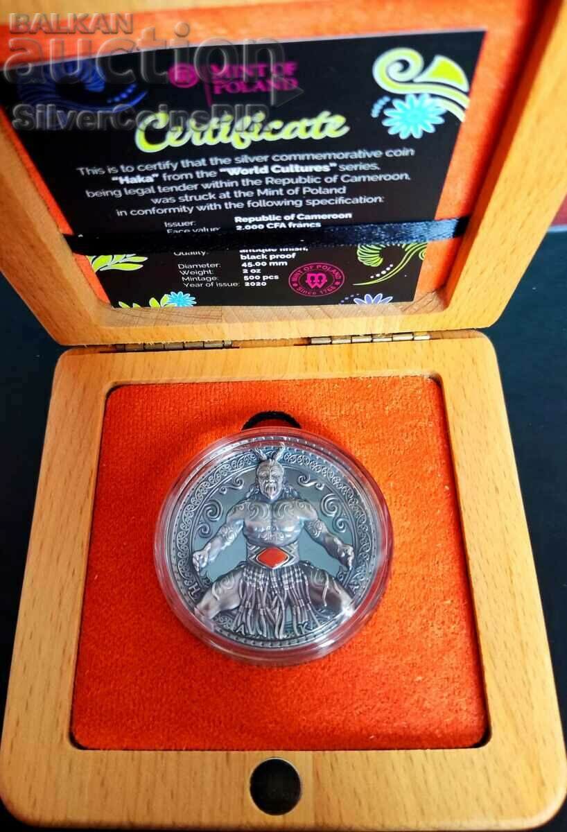 Auction  Silver 2 Oz Haka World Cultures 2020