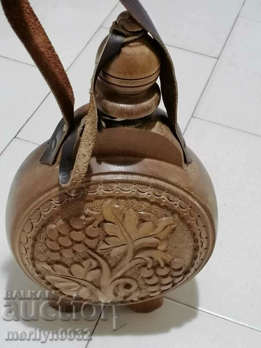 Carved baklica from walnut, buckel, wooden - 7 Carved baklica from walnut, buckel, wooden - 7