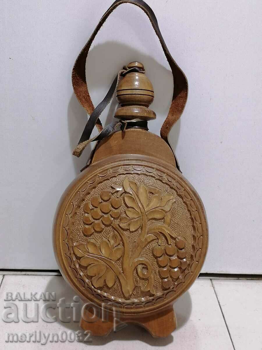 Carved baklica from walnut, buckel, wooden Carved baklica from walnut, buckel, wooden