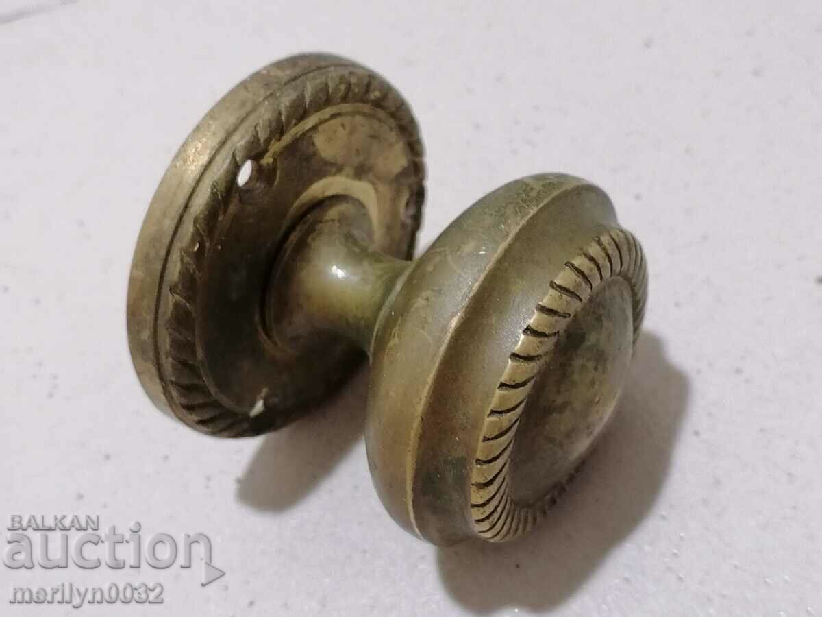 Auction  Old door handle bronze lock hardware