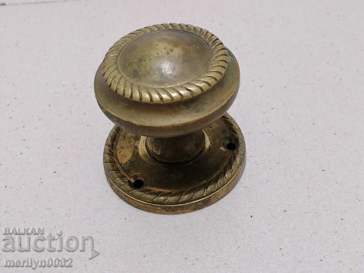 Old door handle bronze lock hardware - 7