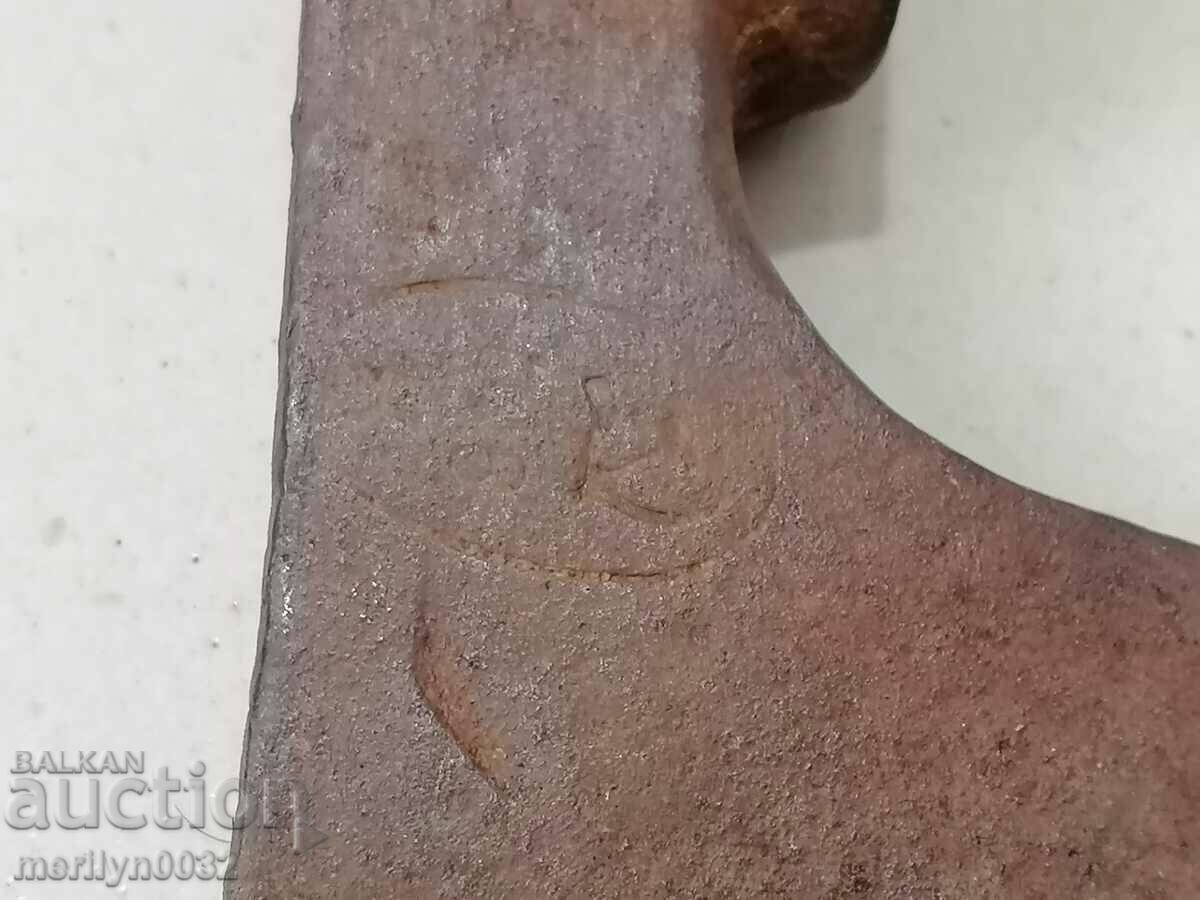 Delivery of Old ax, axe, saber blade wrought iron Delivery of Old ax, axe, saber blade wrought iron