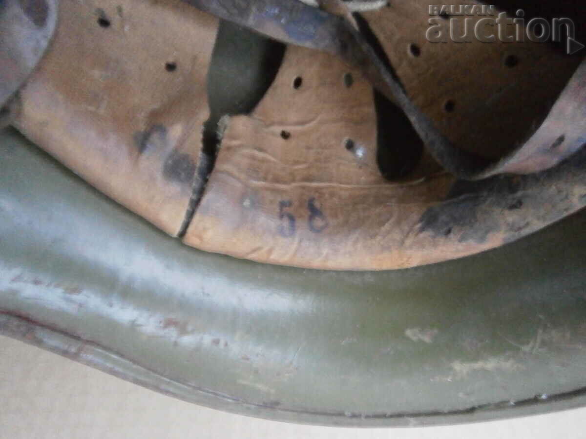 cască veche margine pliată M36 M36 ARMATA BULGARĂ - 7