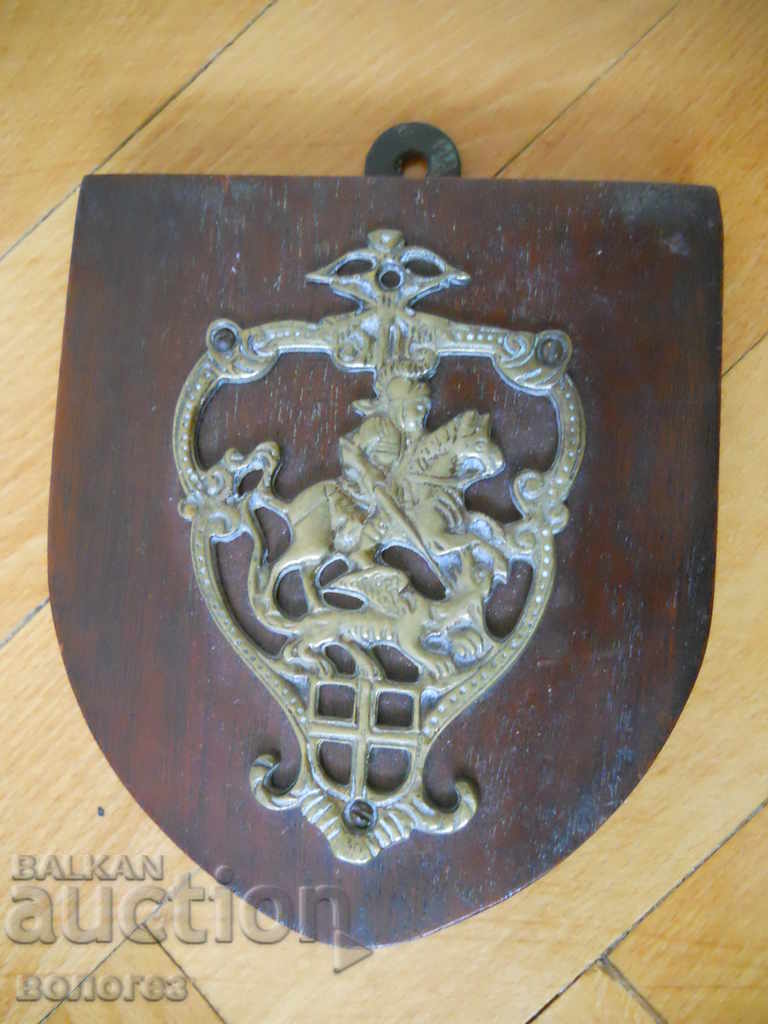 panel - knight's coat of arms - England