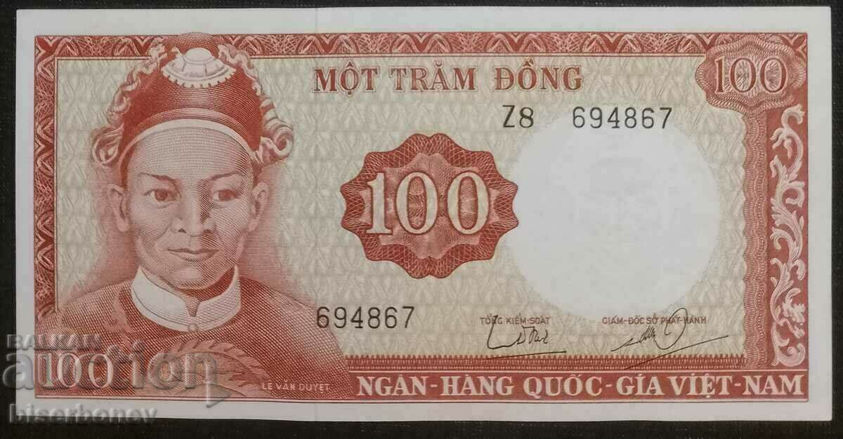 100 dong, dong, Βιετνάμ, Βιετνάμ 1966 UNC