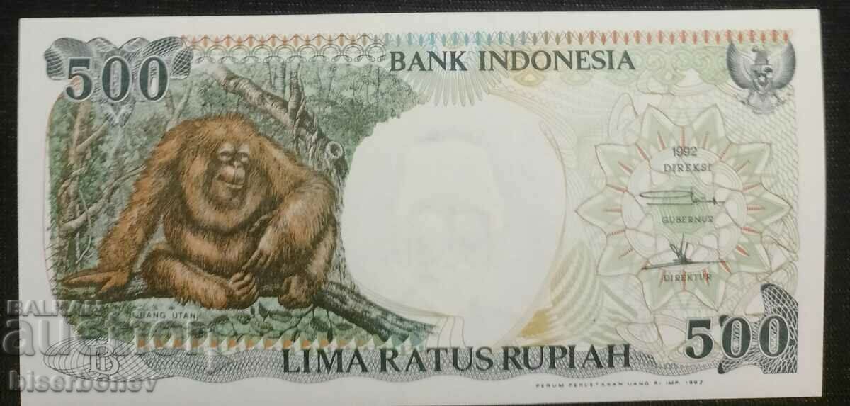 500 рупии Индонезия, 500 rupiah Indonesia, 1992 г. UNC