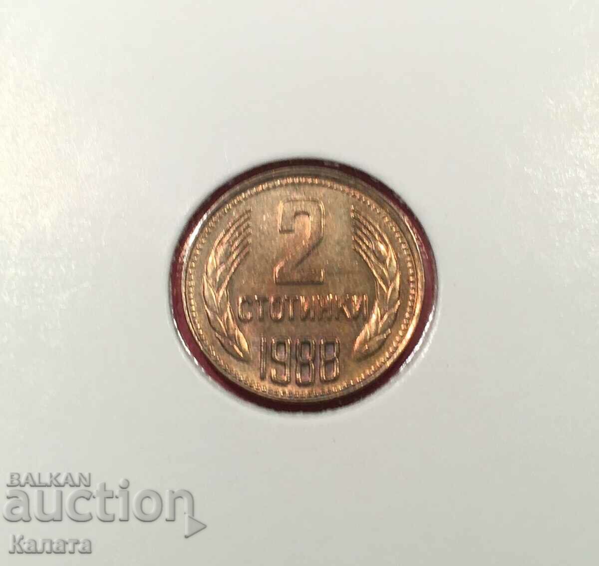 Auction 2 cents 1988 Auction 2 cents 1988