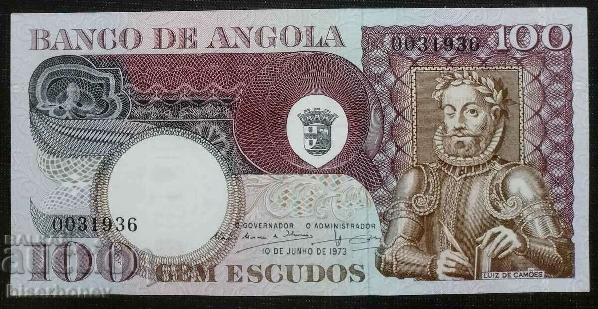 100 Escudos Portugalia Angola 1973 UNC