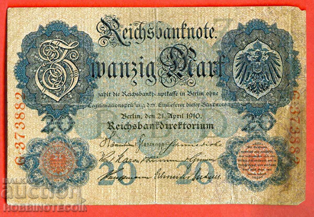 GERMANIA GERMANIA 20 Timbre - emisiune - emisiune 1910