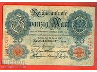 GERMANIA GERMANIA 20 Timbre - emisiune - emisiune 1910 - 1