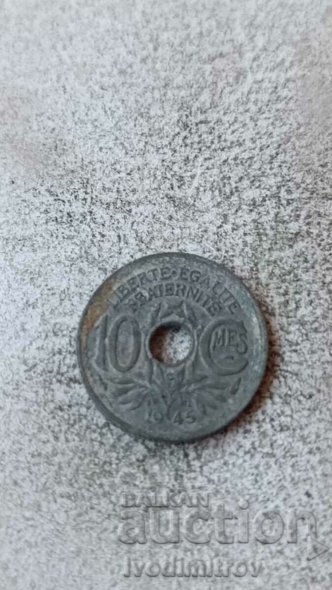 France 10 centimes 1945