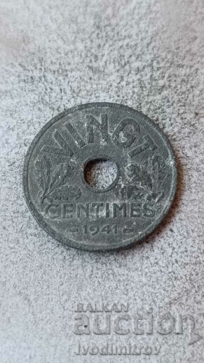 Франция 20 сантима 1941