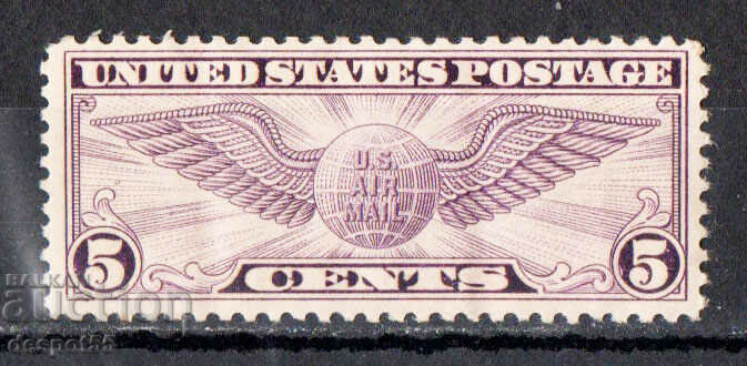 1930. USA. Winged globe.