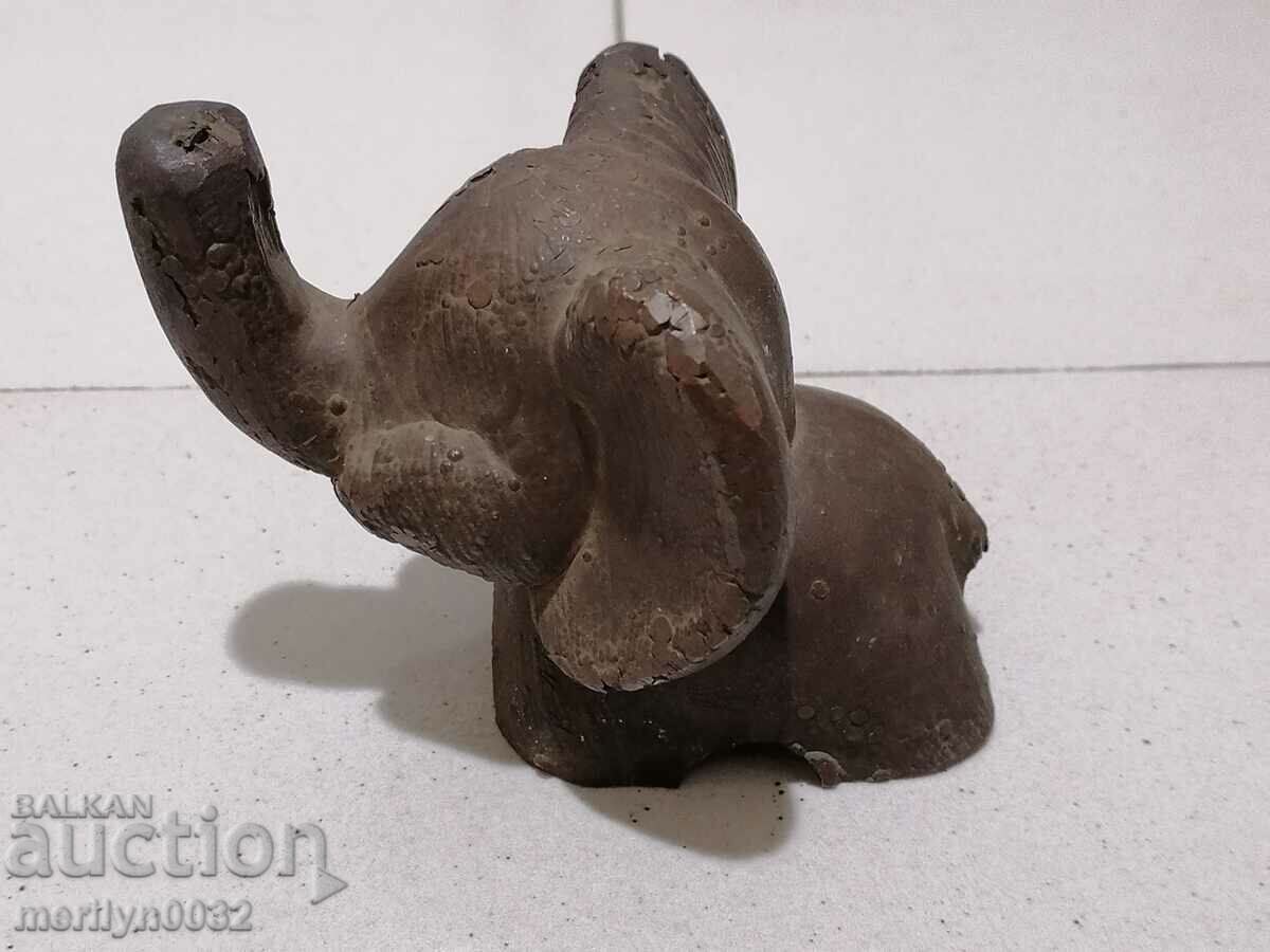 Медна статуетка, фигура на слон, фигурка, фигури, пластика