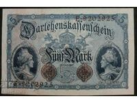 5 марки Германия, 5 mark , 1914 г. UNC