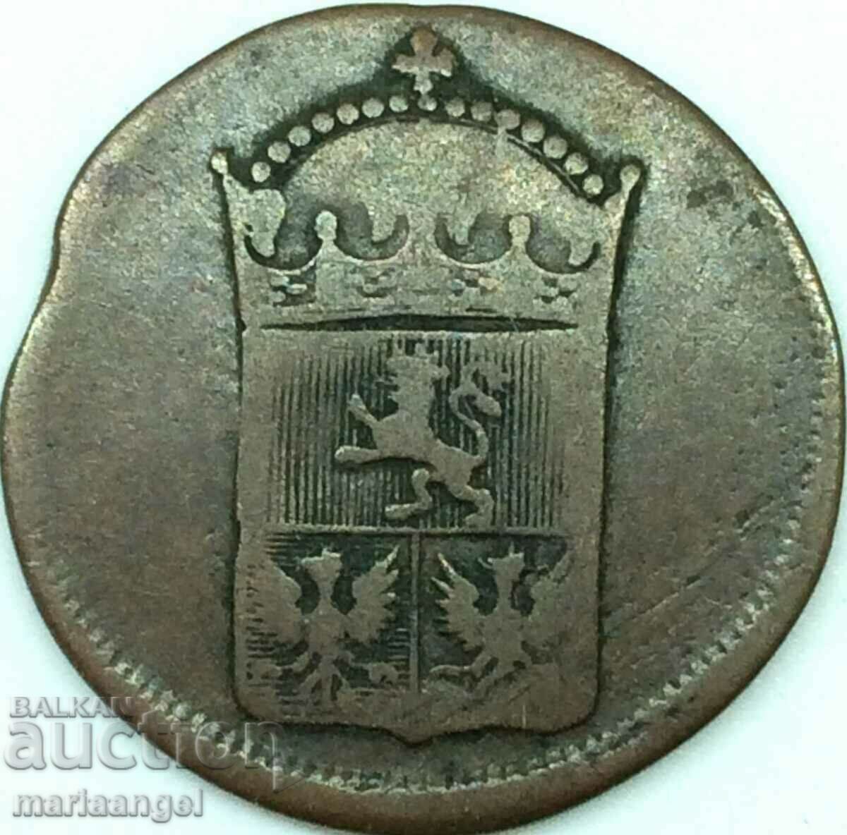 Бохемия 1 грош 1782 Австрия за Унгария Йозеф II