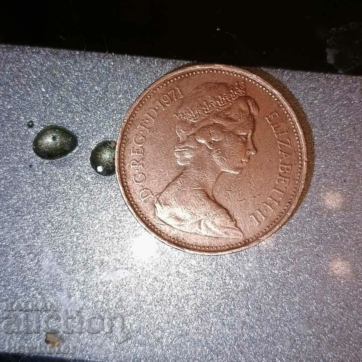 2 new pence 1971 Queen Elizabeth ll