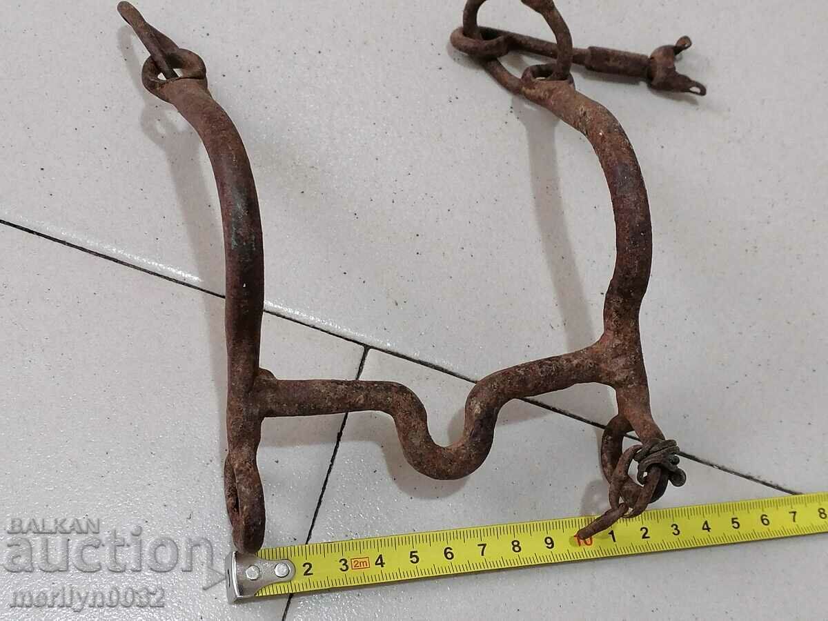 Auction Hand forged horse bridle wrought iron Auction Hand forged horse bridle wrought iron