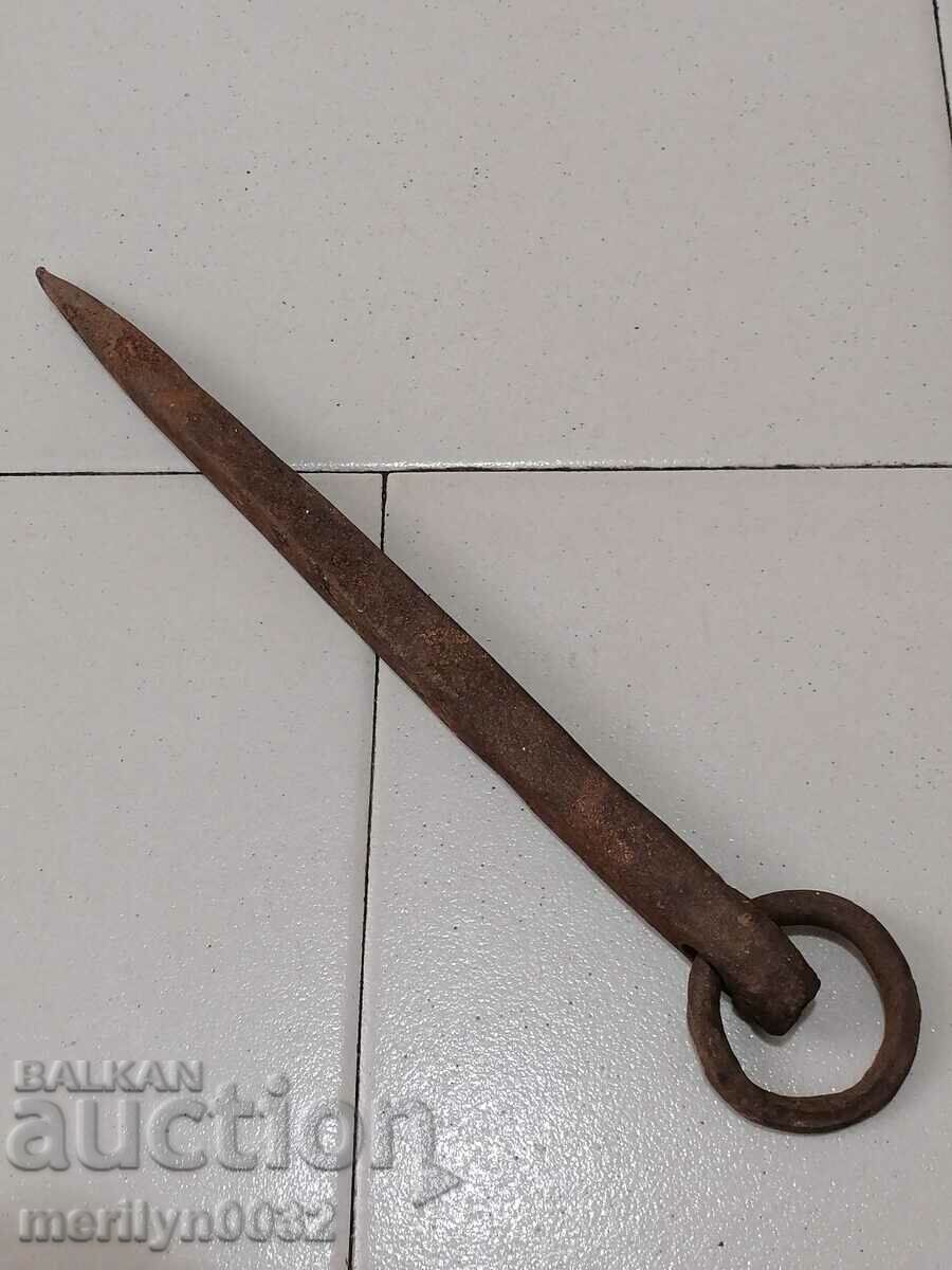 An old donkey's tack, a huge nail, wrought iron with price 43.00 BGN | € 21.99 An old donkey's tack, a huge nail, wrought iron with price 43.00 BGN | € 21.99
