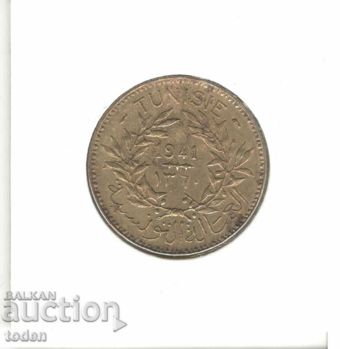 Delivery of Tunisia-2 Francs-1360 (1941)-KM# 248-Chambers of Commerce Delivery of Tunisia-2 Francs-1360 (1941)-KM# 248-Chambers of Commerce