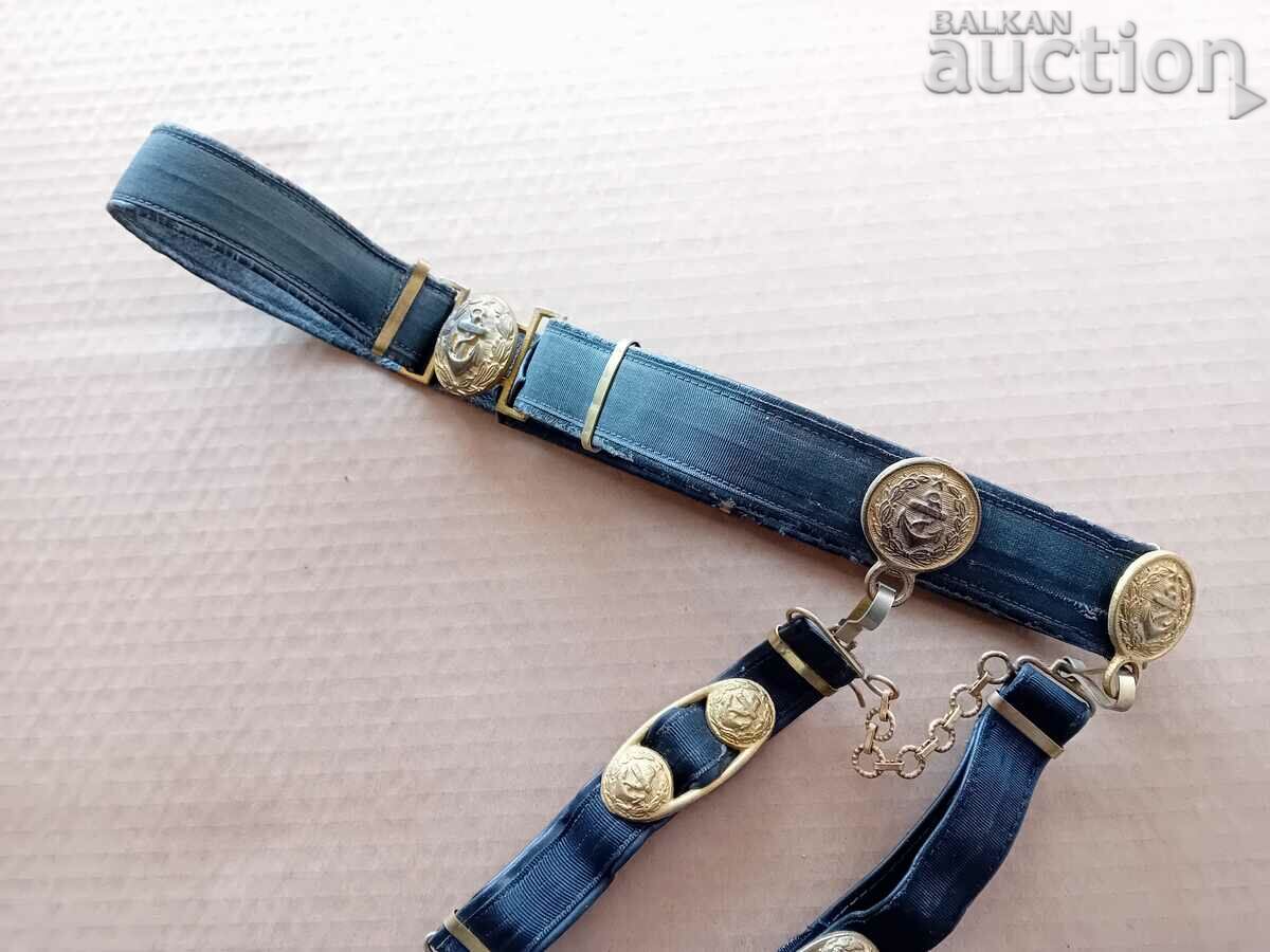 Naval officer belt with dagger brackets with price 201.00 BGN | € 102.77 Naval officer belt with dagger brackets with price 201.00 BGN | € 102.77