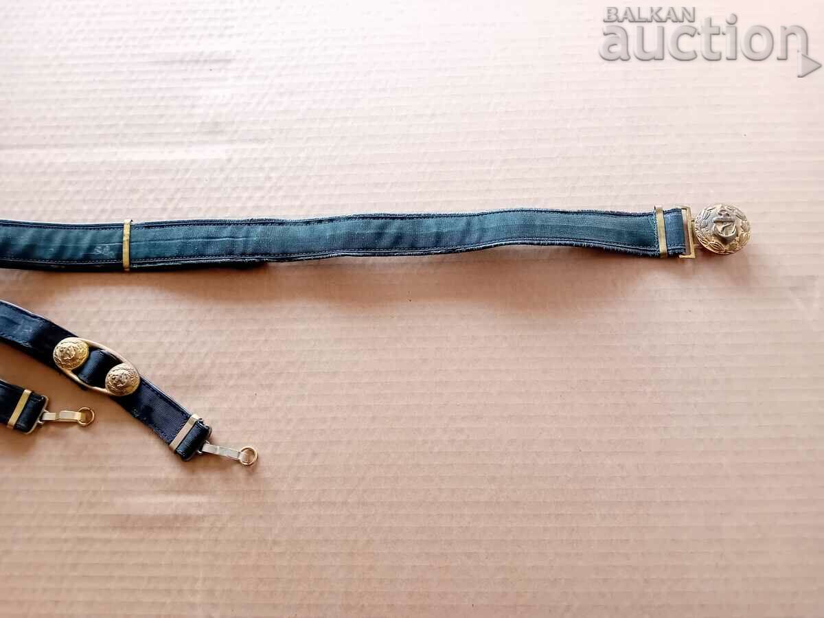 Naval officer belt with dagger brackets - 5 Naval officer belt with dagger brackets - 5