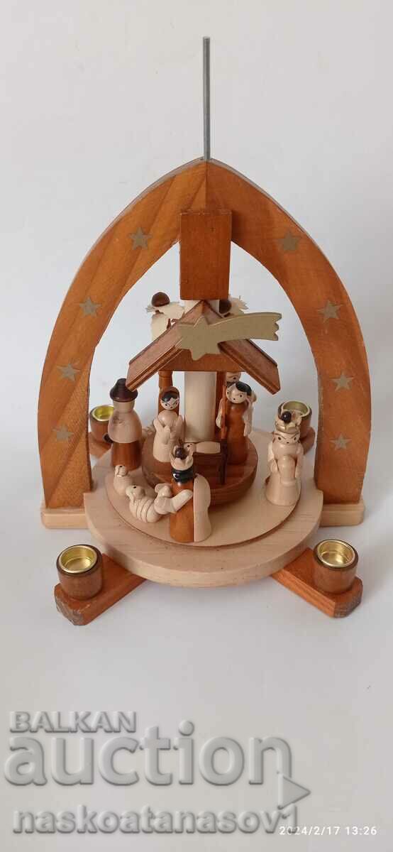 Children's wooden carousel "Nativity"