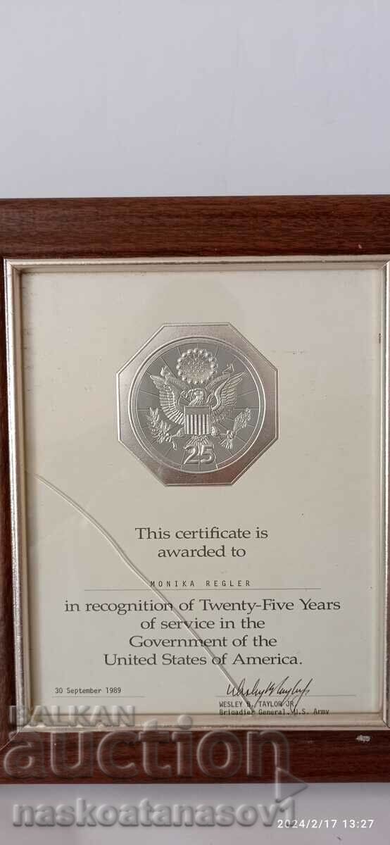 Certificat cu preț € 5.00 | 9.78 BGN