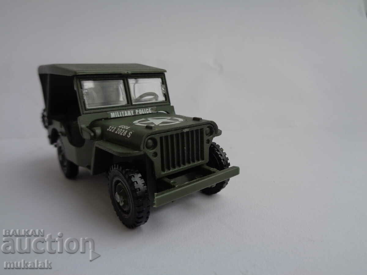 SOLIDO 1/43 JEEP WILLYS TOY TROLLEY MILITARY MODEL JEEP - 7 SOLIDO 1/43 JEEP WILLYS TOY TROLLEY MILITARY MODEL JEEP - 7