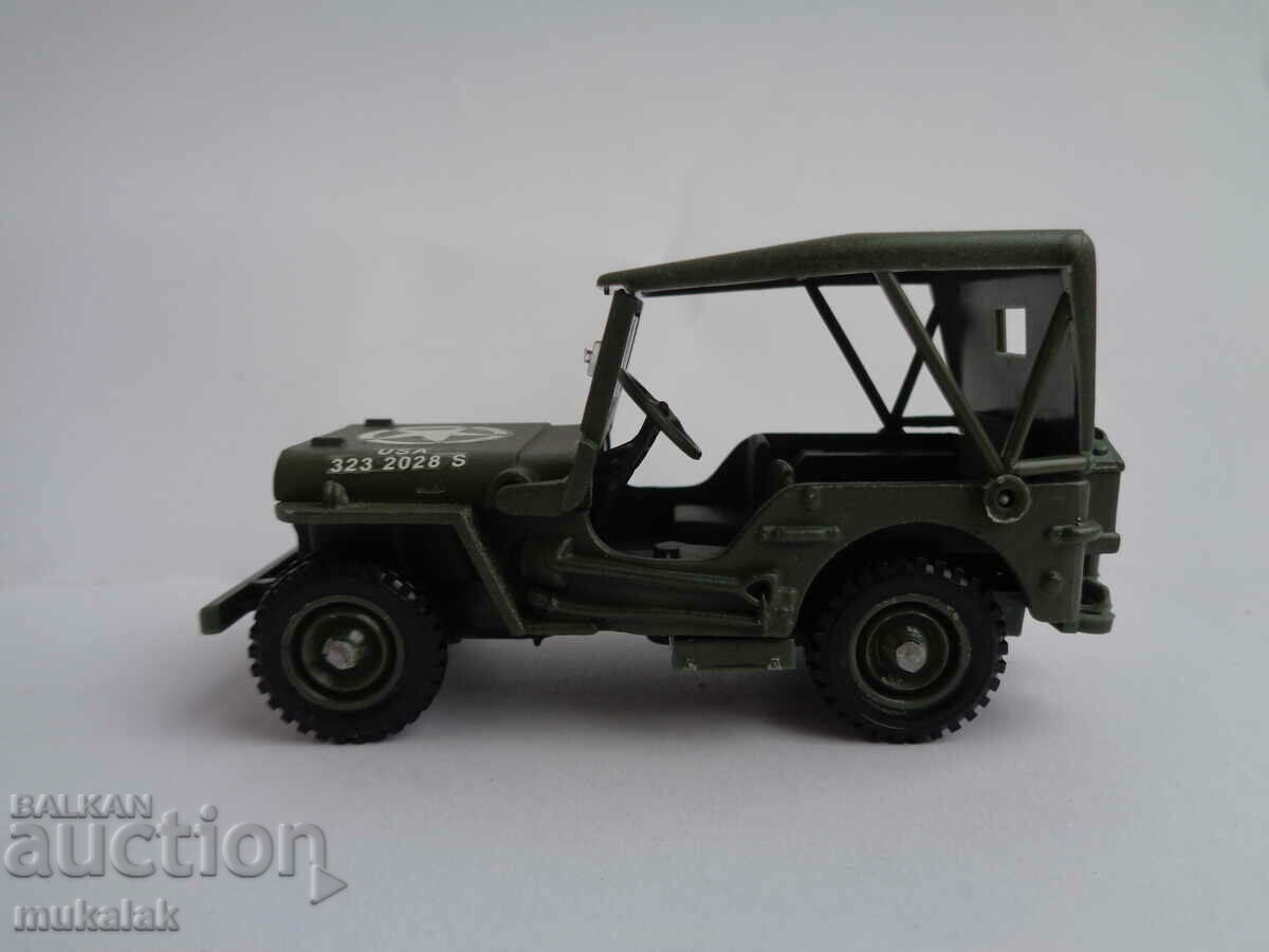 SOLIDO 1/43 JEEP WILLYS TOY TROLLEY MILITARY MODEL JEEP