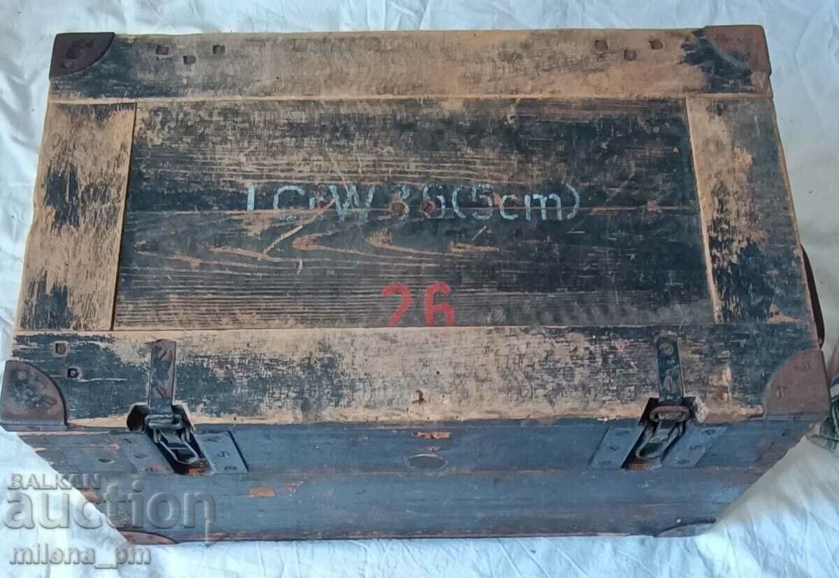 Old wooden war chest