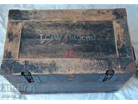 Old wooden war chest