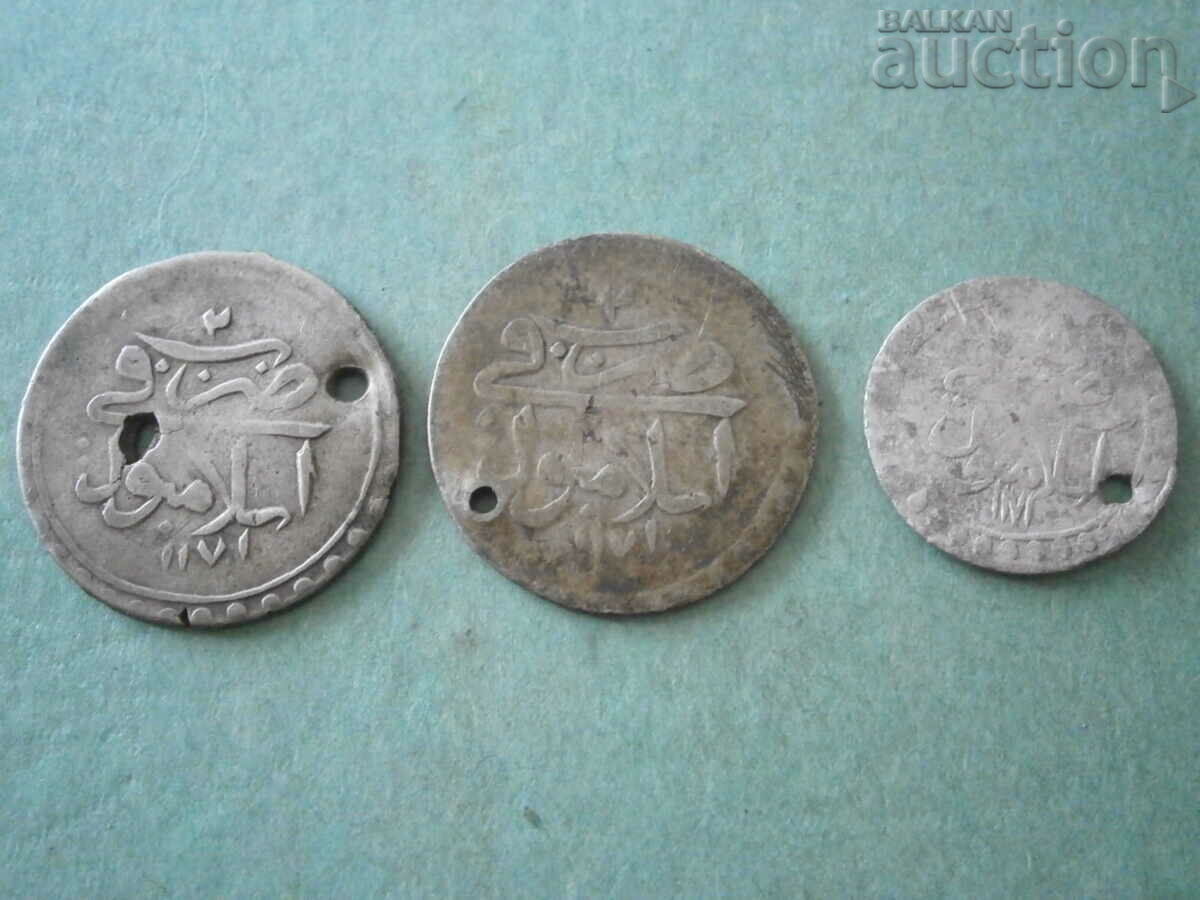 Turkey Ottoman Empire 10 coins 5 para AN 1171 RRRR!