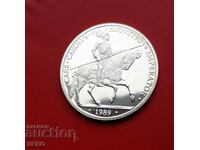 Spain-5 ecu 1989-silver and rare