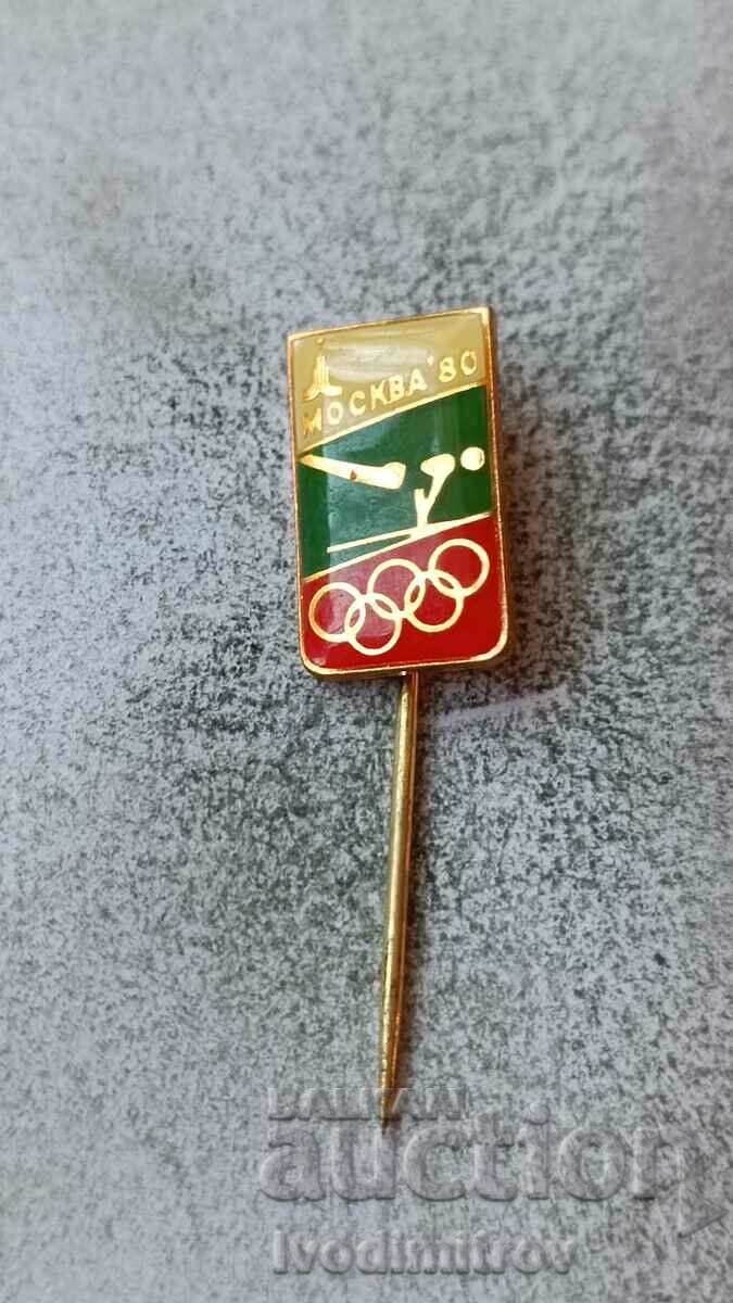 Badge BOK Moscow '80 Gymnastics