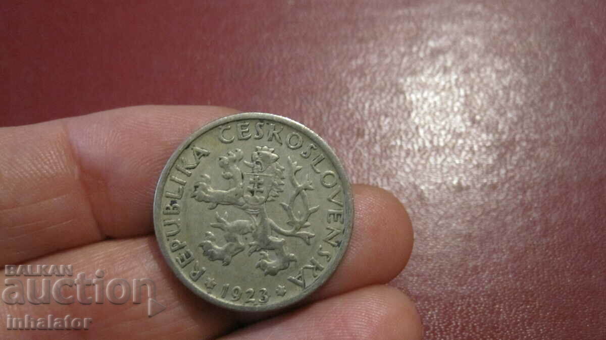 1 coroană 1923 Cehoslovacia -