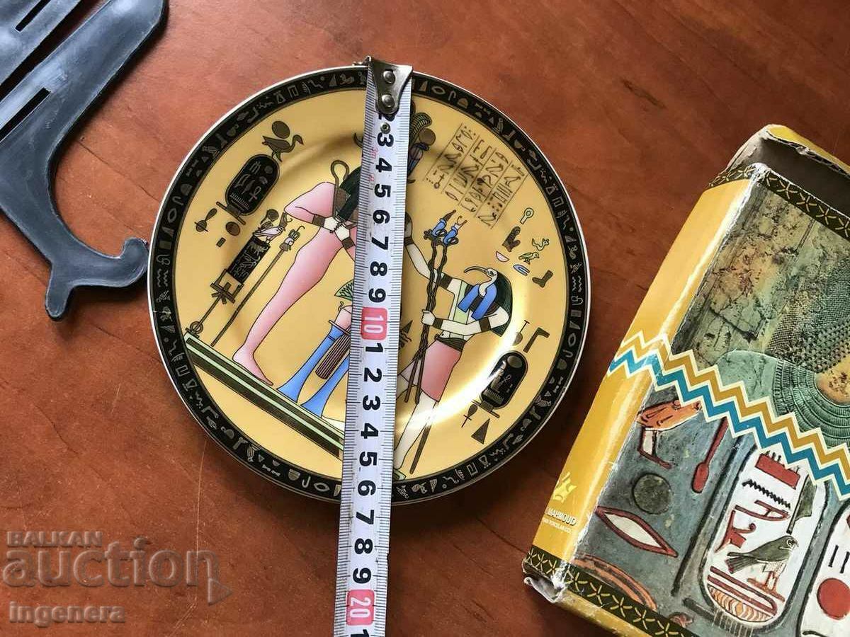 PLATE ENAMEL PASTE Limoges EGYPT NEW IN BOX - 7 PLATE ENAMEL PASTE Limoges EGYPT NEW IN BOX - 7