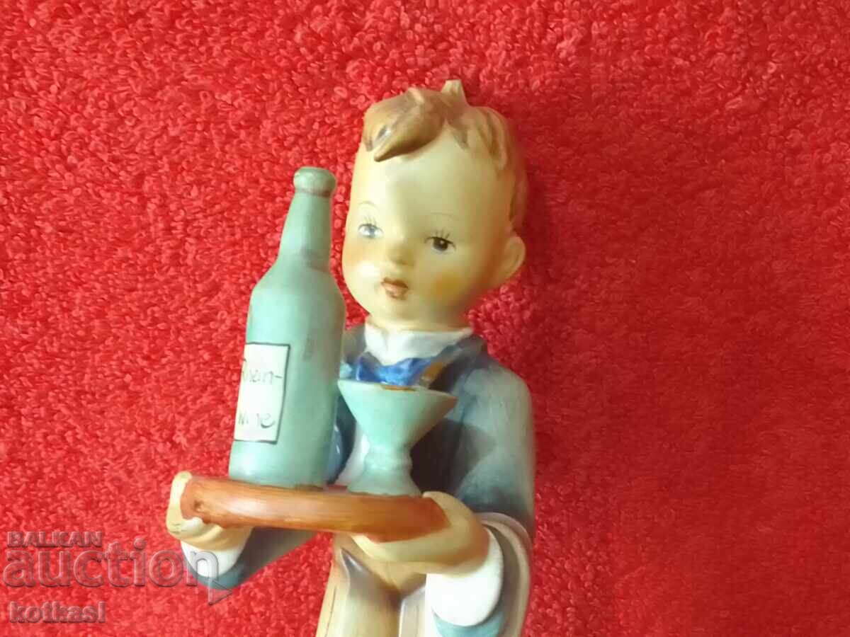 Old Goebel Hummel Child Boy σερβιτόρος πορσελάνινη φιγούρα - 6