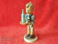 Old Goebel Hummel Child Boy Waiter Porcelain Figure