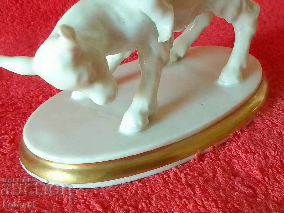 Old porcelain figure child boy goat METZLER & ORTLOFF - 6 Old porcelain figure child boy goat METZLER & ORTLOFF - 6