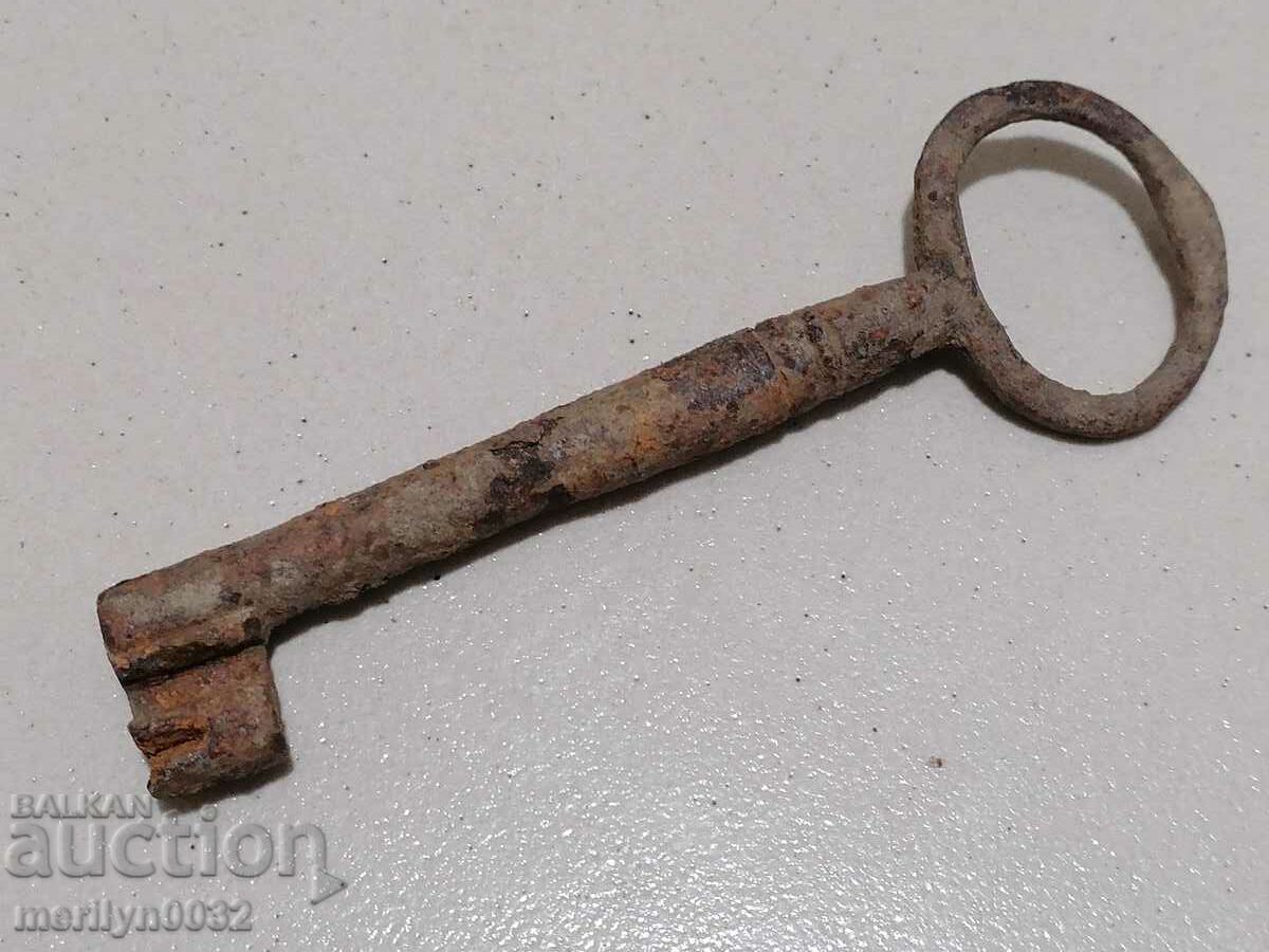 Antique hand forged key - 5 Antique hand forged key - 5