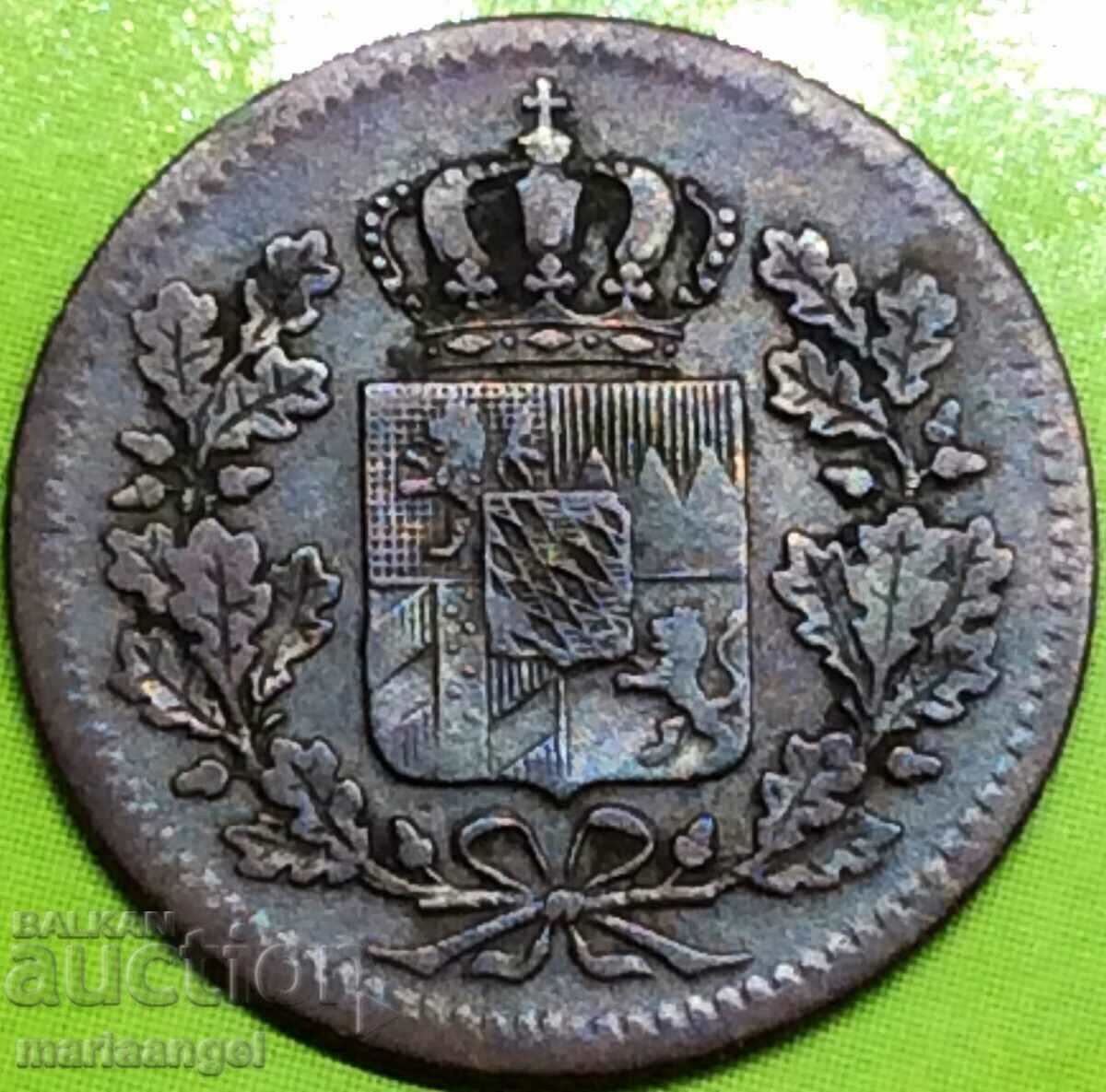 Bayern 1 pfennig 1854 Germania miere