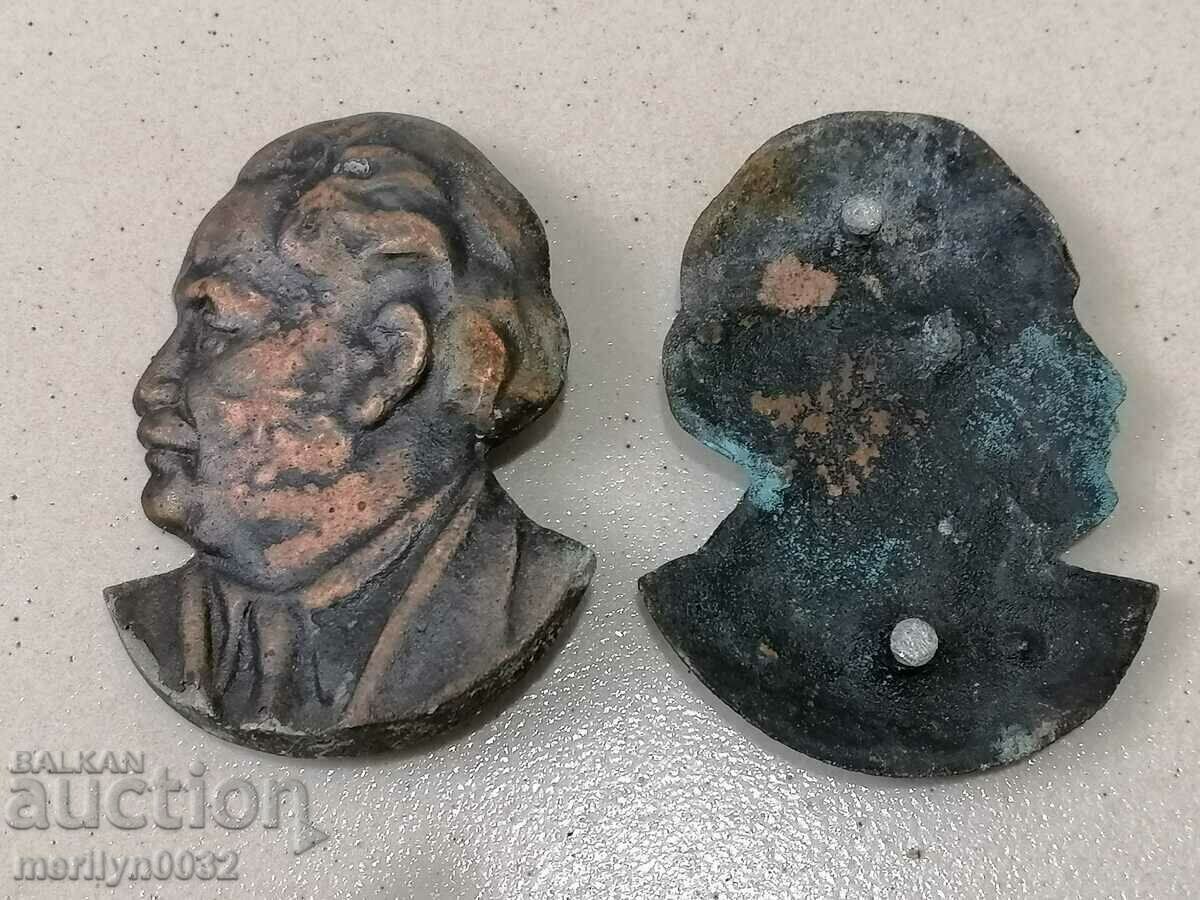 Application tsam 2 pieces Georgi Dimitrov bas-relief figure plastic with price 75.00 BGN | € 38.35 Application tsam 2 pieces Georgi Dimitrov bas-relief figure plastic with price 75.00 BGN | € 38.35