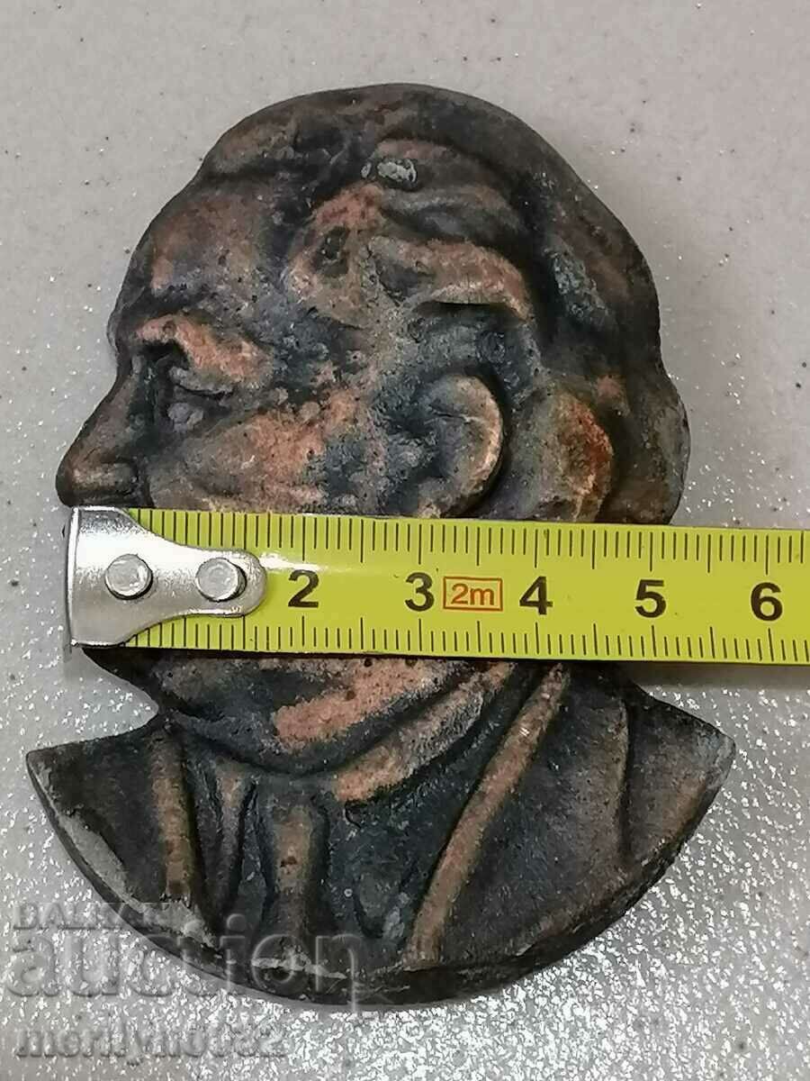 Delivery of Application tsam 2 pieces Georgi Dimitrov bas-relief figure plastic Delivery of Application tsam 2 pieces Georgi Dimitrov bas-relief figure plastic