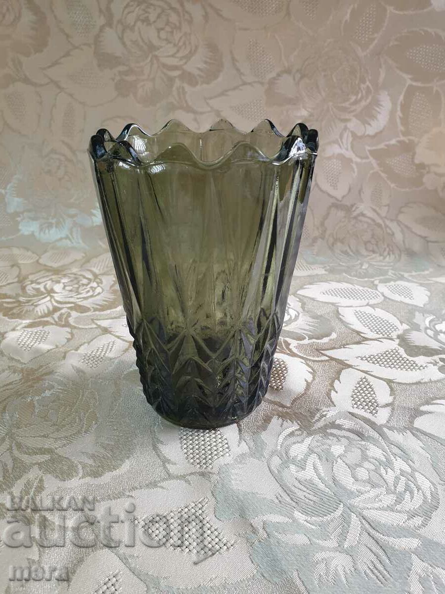 Vaza din sticla colorata vintage