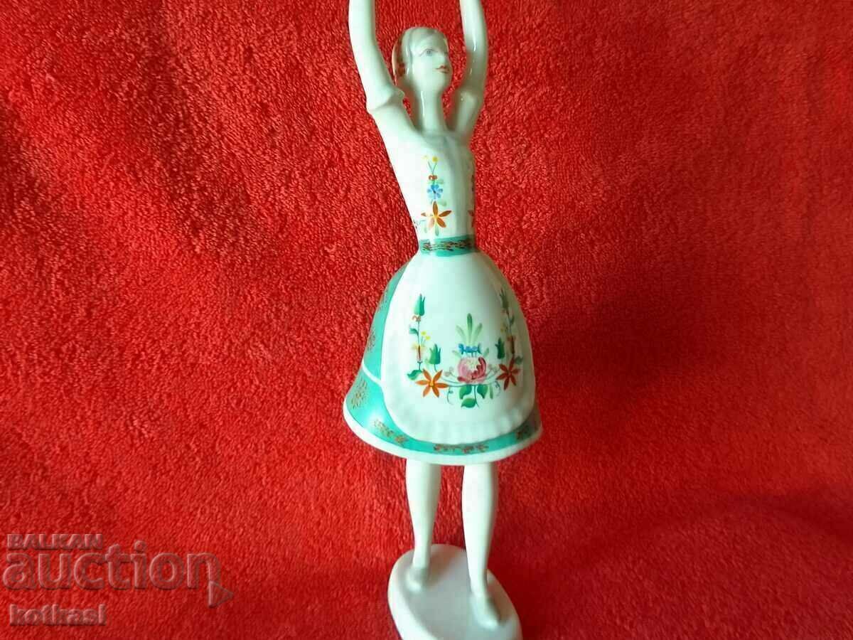 Old Porcelain Figure Woman Dance Pillow Hungary Marks with price 235.50 BGN | € 120.41 Old Porcelain Figure Woman Dance Pillow Hungary Marks with price 235.50 BGN | € 120.41