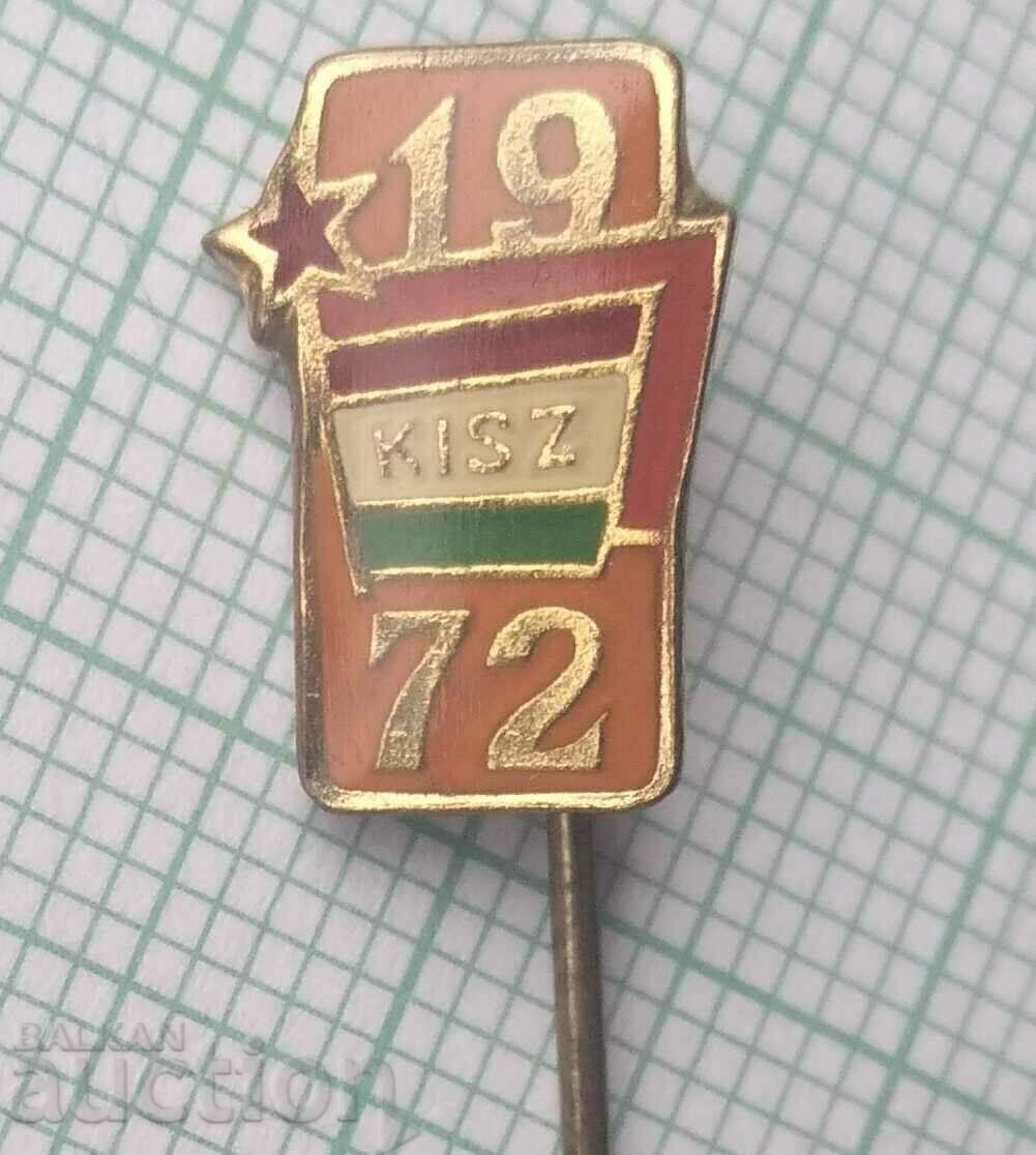 15049 Badge - KISZ Hungary 1972